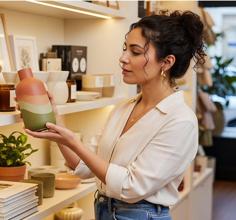 Person packing items